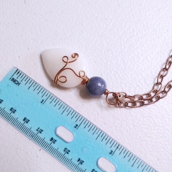 Uniquely Handmade | Feminine | One-of-a-kind Wire Wrapped Boho Pendant Necklace - Picture 9 of 12